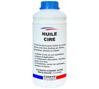 Huile Cire - Codeve Bois - 1 - Intérieur - Incolore Pour Huiler Et Cirer Votre Bois Feuillu En Frêne, Bouleau, Acacia Ou Chêne.