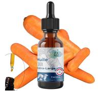 Huile COOL XL - A la Carotte - Peur, stress et timidité du chien/cheval - Soin vétérinaire 100% naturel fabriqué en France - 10 ml