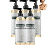 Huile corporelle à base de plantes, sérum de massage raffermissant pour tout le corps, traitement brillant hydratant après la douche, soins personnels incontournables pour les peaux sèches (5 pièces)