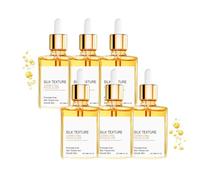 Huile corporelle à la soie, huile essentielle de douche pour une peau lisse et hydratée, à l'acide hyaluronique,huile essentielle visage et corps,huile rafraîchissante non grasse,hydratante (6PCS)