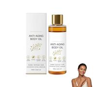 Huile corporelle anti-âge collagène non gras rapide. (1PCS) | rapide pour une peau sèche d'apparence crépue, bras, jambes, cuisses, ventre, lifting de la peau affaissée.