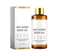 Huile corporelle anti-âge, raffermissante et réparatrice, formule à base de plantes, lifte et raffermit, texture légère et non grasse, convient au visage, aux bras, au ventre et aux pieds.