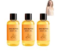 Huile corporelle au beurre de karité,soin hydratant à l'huile de karité bio peaux sensibles,huiles essentielles hydratantes et apaisantes,sèches hydratantes multi-usages entièrement (3 PCS)