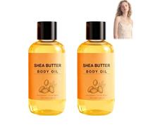 Huile corporelle au beurre de karité,soin hydratant à l'huile de karité bio peaux sensibles,huiles essentielles hydratantes et apaisantes,sèches hydratantes multi-usages entièrement (2 PCS)