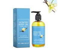 Huile corporelle au caramel et à la vanille - Hydratante et nourrissante - Soin pour la peau sèche - Non grasse - Absorbant rapidement les mains du corps - Parfum doux - Traitement relaxant (1 pièce)