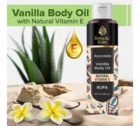 Huile Corporelle Ayurveda À La Vanille - Hy Atante Et Hy Atante Bio À La Vitamine E - Huile Corporelle Pour Femme Après La Douche - Soin Ayurvédique Pour Une Peau Ferme - 100 Ml (1)