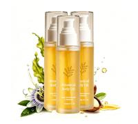 Huile Corporelle Botanique À L'huile De Noix Du Brésil Et De Graines De Passiflore, Soin Quotidien Du Corps, Hydratation Légère, Hydratation En Profondeur, Absorption Rapide (3pcs)