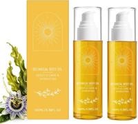 Huile corporelle botanique - Algue wakamé, huile de noix du Brésil et huile de graines de passiflore - Huile de massage raffermissante légère - Huile bio hydratante légère