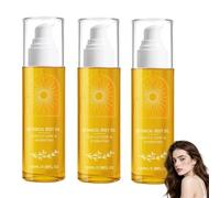 Huile corporelle botanique, aux algues wakame, aux huiles de noix du Brésil et de graines de passiflore, pour une peau d'apparence plus lisse et une réduction de l'aspect de la cellulite (3pcs)
