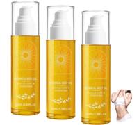 Huile Corporelle Botanique,Huile De Massage Légère,Non Grasse,Texture Douce Et Soyeuse,Hydratante Pour Une Utilisation Tout Au Long De La Journée Et Après La Douche (3pcs)