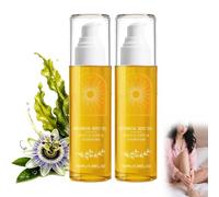 Huile corporelle botanique, soin hydratant nourrissant pour le corps, huile bio hydratante légère, pour le cou, les bras, les cuisses et les fesses, non grasse (2pcs)