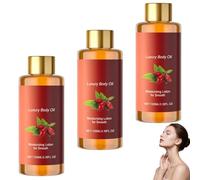 Huile corporelle de luxe, huiles de massage raffermissantes pour femmes pour des ingrédients lisses et naturels, raffermissant et liftant efficacement la peau relâchée, réduisant les ridules (3pcs)