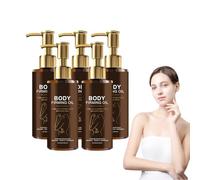 Huile corporelle Glow Remedy à la vitamine E - Soin hydratant et nourrissant pour peaux sèches, pour femmes, mélange non gras à absorption rapide pour les bras, les cuisses et le ventre (5 bouteilles)
