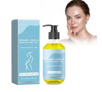 Huile Corporelle Hydratante et Nourrissante au Caramel Vanille - Hydrate En Profondeur La Peau Du Corps, 100 Ml
