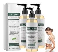 Huile Corporelle Liftante Au Collagène, 100 ml Huile Corps Hydratante Pour Femmes, Firmea Collagene Creme Corps, Huile Raffermissante Corps, Atténue Visiblement Les Ridules Et Illumine Le Teint (3PC)