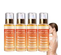 Huile corporelle liftante, huile corporelle raffermissante et tonifiante pour les peaux relâchées, huiles de massage hydratantes après la douche, huiles de massage liftantes et tonifiantes pour (4PCS)