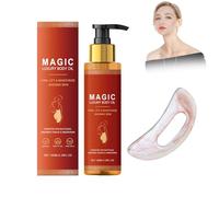 Huile corporelle Magic avec 99 % d'ingrédients naturels - Huile de soin raffermissante (200 ml) pour une peau blanche éclatante - Oil Beauty pour réduire les rides et l'affaissement de la peau - Huile