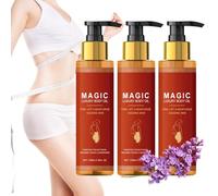 Huile Corporelle Magique, Magic Body Oil Huile Raffermissante Corps Relachement de la Peau, Peaux Fines Ridules y Sèches Élasticité Hydrate - Fesses, Abdomen, Cuisses et Bras (3 Bottles, 100ML)