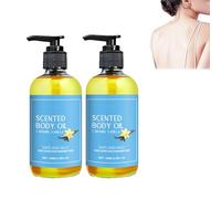 Huile corporelle Orena Caramel Vanille, Huile corporelle Orena Vanille, Huile corporelle parfumée, Huile de bain éclaircissante naturelle pour la peau, Hydratant pour la peau asséchante (2pcs)