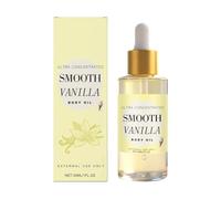 Huile corporelle parfumée - 30 ml - vanille et beurre - Contient de la vitamine E, de l'extrait de musc et de menthe - Légèrement nourrissante - Pour la peau des femmes