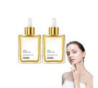 Huile corporelle soyeuse pour femme, huile corporelle parfumée soyeuse, sérum hydratant pour la douche et le bain, Peau grasse légère lissese, soin hydratant luxueux au parfum, 30 ml (2 boîtes)