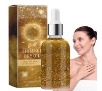 Huile Corporelle Surligneur, Huile Corporelle Pailletée | Huile De Surligneur Pour Le Corps De Maquillage Sec - Ingrédients Éclaircissants Maquillage Pour Le Corps Paillettes Brillantes Pour Le Visage