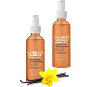 Huile corporelle Vanilla Cashmere, huile de massage hydratante en spray pour la peau, lotion pour le corps et les cheveux Cashmere Vanilla, sérum de massage pour peau sèche (2PCS)