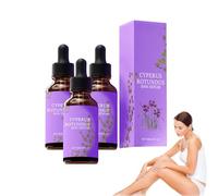 Huile corporelle végétale au Cyperus Rotundus - Sérum apaisant léger pour une peau plus lisse, un soutien naturel à la gestion des cheveux avec des bienfaits hydratants et hydratants (3 bouteilles)