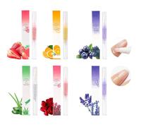 Huile Cuticules Ongles Stylo, 6 Pcs Cuticle Oil Pen, Stylo Cuticules Ongles, Huile Ongles et Cuticle Oil pour Hydrater, Apaiser, Régénérer, Nourrir et Favoriser la Croissance Saine des Ongle