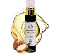 Huile D’Argan Cosmétique Certifiée Bio,100% Pure, Pressée à Froid -Bouteille en Verre avec Pompe 50 ml - Soin visage cheveux corps, Antioxydant naturel, Anti-age, Hydratant