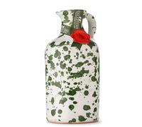 Huile d’Olive Extra Vierge 250 ml | Céramique Verte Décorée à la Main | Pressée à Froid • 100% Italienne de Puglia • Authentique & Élégante • 13 di Ilaria