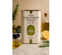 Huile d’Olive Extra Vierge Légère 1L - pressée à froid - 100% italienne - goût doux et équilibré - Olio Chiera