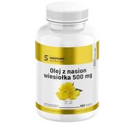 Huile D’Onagre 1000 mg - 180 Capsules Avec 9% GLA, 70% LA Et Vitamine E, Huile Pressée À Froid, Complément Alimentaire - INSPORT
