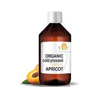 Huile d'Abricot Bio Hydratante pour le Corps, Anti-rides pour le Visage, Réparatrice et Hydratante pour les Cheveux. Riche en Vitamines A et E. Cosmétique Maison 100% Pure et Naturelle - 500 ml