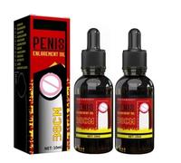 Huile d'agrandissement du pénis, huile de croissance pour agrandissement masculin,retardement de l'éjaculation,huile de croissance de puissance pour pénis de grande taille plus rapide (M,2PC)