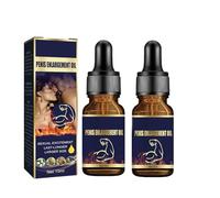 Huile d'agrandissement du pénis, huiles d'agrandissement du pénis pour hommes pour prolonger la vie sexuelle Huile de massage génital masculin, hommes améliorés, retardent l'éjaculation (B,2PC)