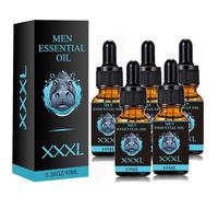 Huile d'agrandissement du pénis XXXL, huile de massage pour hommes, énergie pour les soins, retard, augmentation des performances, force (M,5PC)