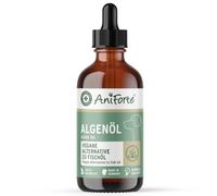 Huile d'algues AniForte Chiens et Chats 50 ML - Huile végétalienne hautement concentrée en oméga-3 Issue d'algues, favorise Les articulations, Le métabolisme, Le Pelage et la Peau