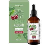 Huile d'algues oméga-3 Dha+Epa Cerise Goutte-à-goutte 100 ml