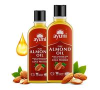 Huile d'Amande Pure Ayumi, Huile d'Amande Pressée à Froid, Pour une Peau Plus Douce, des Cheveux Plus Sains & un Corps Détendu, Avec Vitamines A & E, Oméga 3, 6 & 9, 2 x 150ml
