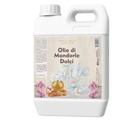 Huile d'amandes douces au parfum de Tiaré 5 L - Huile corporelle émolliente et nutritive pour massage, post-douche et post-épilation - Taille professionnelle
