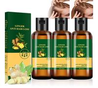 Huile D'angélique Et De Gingembre Pour Cheveux, Gingembre Anti-Chute 7 Jours, Renforce Les Racines, Sérum Nourrissant Pour La Croissance Des Cheveux Pour Tous Types De Cheveux (3 Pièces)