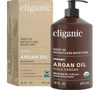 Huile d'argan bio Cliganic, 100% pure | pour les cheveux, le visage et la peau | Huile de support pressée à froid, importée du Maroc