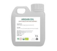 Huile d'argan bio : huile cosmétique marocaine pressée à froid 100 % pure 1000 ml