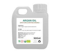 Huile d'argan bio : huile cosmétique marocaine pressée à froid 100 % pure 500 ml