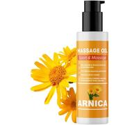 Huile D'arnica Huile De Massage Aux Extraits D'arnica, Calendula Et Hamamélis Récupération Musculaire Effet Relaxant Pour Douleurs Musculaires, Dos, Épaules, Pieds, Genoux (100 Ml)