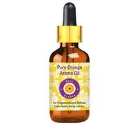 Huile d'arôme à l'orange pure de Deve Herbes (convient au diffuseur d'arôme) avec compte-gouttes en verre 100% de qualité thérapeutique 100ml (3,38 oz)