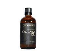 Huile d'avocat (Avocado Oil) certifiée bio de Alucia Organics 100ml - pur, naturel, pressé à froid, végétalien, pour la peau, le visage, le corps, le massage