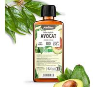 Huile d'AVOCAT Bio 250 ml - Planète au Naturel - Pure, Naturelle et Pressée à froid - Cheveux, Corps, Peau