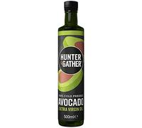 Huile d'avocat extra vierge 500ml | Pressé à froid, non raffiné et mis en bouteille au Royaume-Uni | Huile d'avocat 100% naturelle | Sans sucre, sans gluten et sans produits laitiers